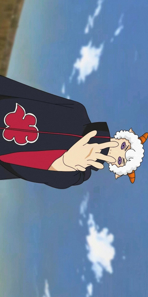 动漫壁纸:喜羊羊火影忍者手机壁纸,感受痛苦吧,灰太狼
