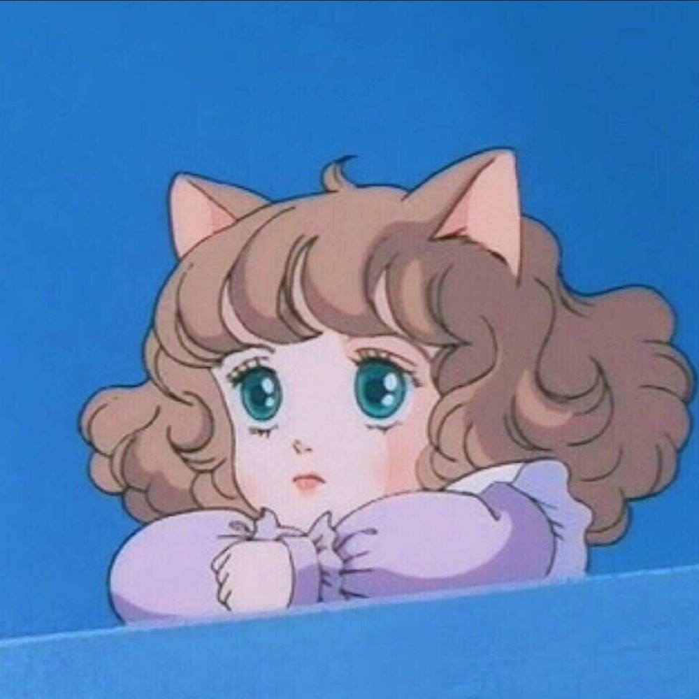 复古风动漫女生头像