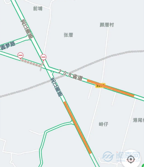 漳州龙江南路与省道208线分段封闭!时长近一年