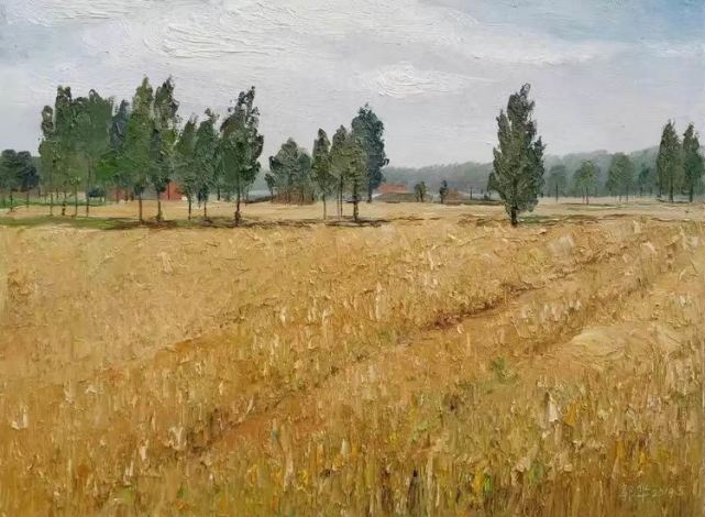 油画|脱贫攻坚决胜小康 女画家郭华美丽乡村油画作品