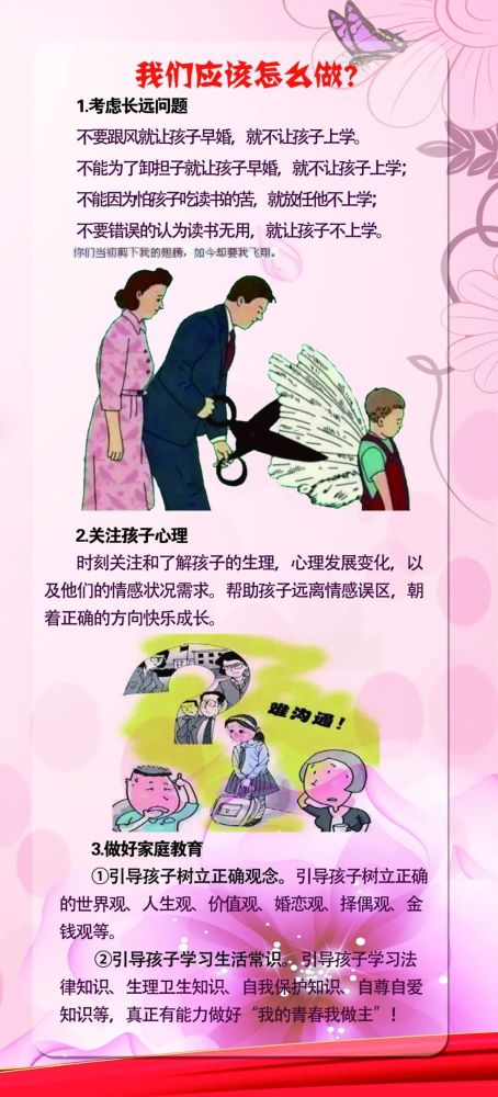 【早婚早育】早婚早育的危害——婚育新风进万家知识宣传