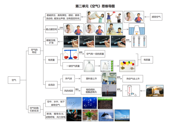 教科版三年级科学上册思维导图合辑