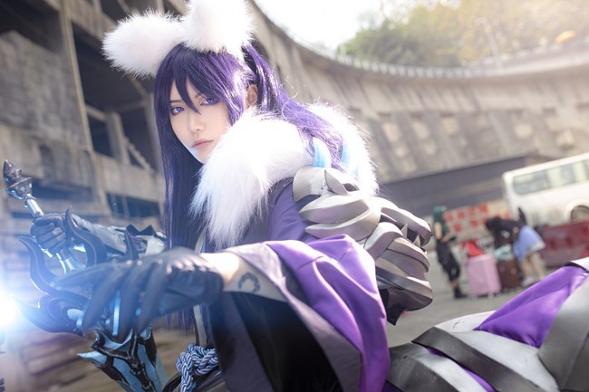 《王者荣耀》cosplay正片图赏:李白 千年之狐场照