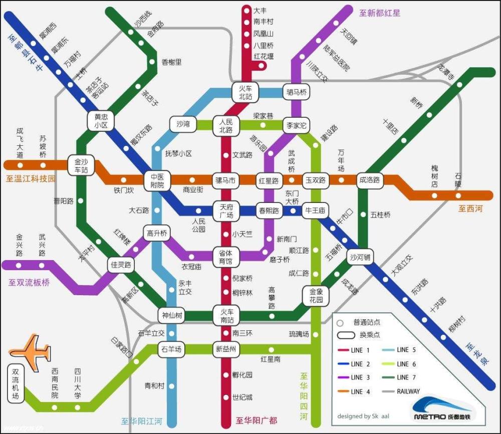 成都地铁19号线天府机场～天府新站～双流机场～温江区～都江堰