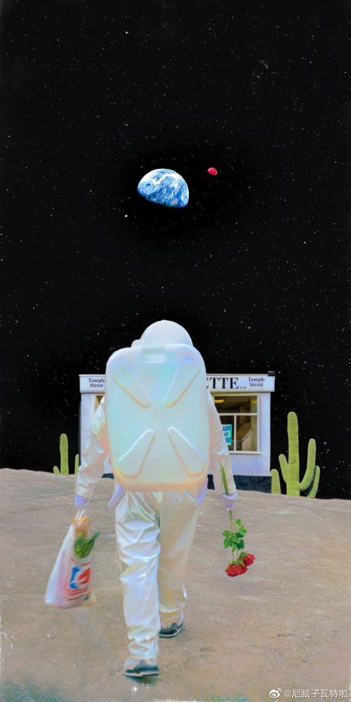 太空人壁纸丨我去宇宙了,回来摘星星给你