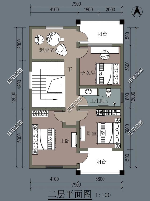 农村自建房开间7米进深13米,该怎么设计?