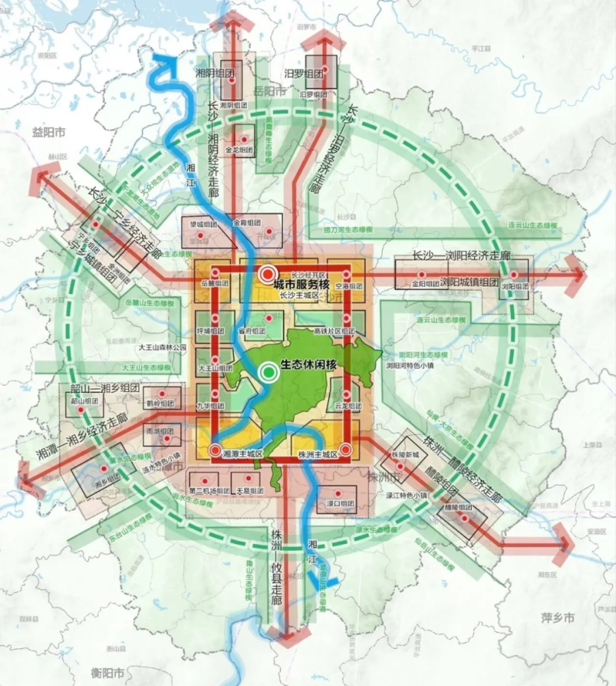 长株潭区域一体化发展多维图,图源网络,侵删.