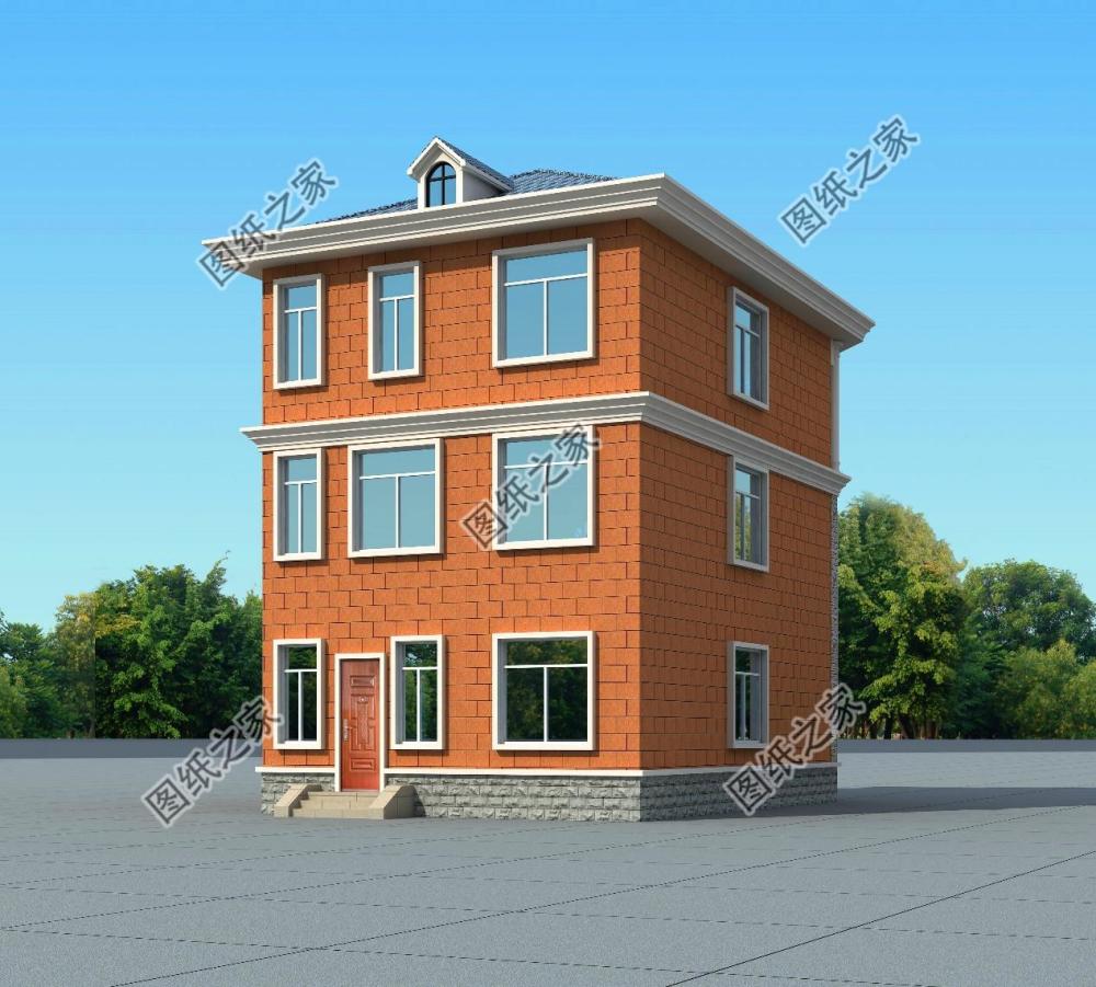 占地90平方三层自建房设计,小户型不等于土气,看看你就知道了