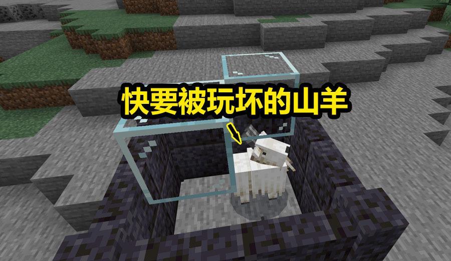 我的世界:自从加入了山羊,mc玩家的想法层出不穷,快要