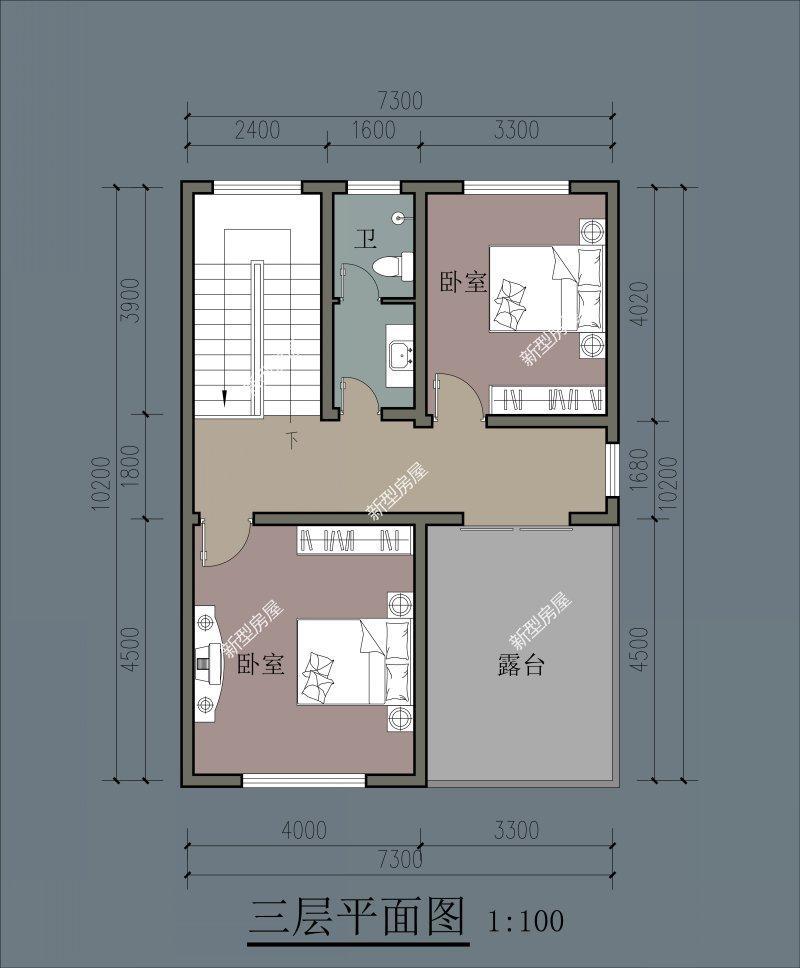 农村自建房开间7米进深13米,该怎么设计?