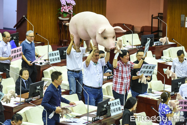 国民党莱猪问卷调查江启臣97民众反对进口莱猪