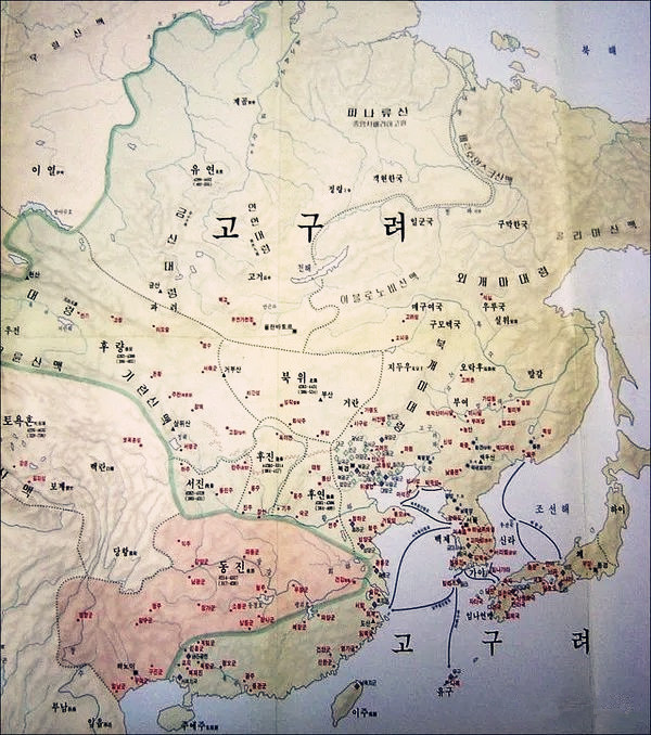 一张韩国人绘制的古代地图,让网友忍俊不禁,称:你们的祖先真弱