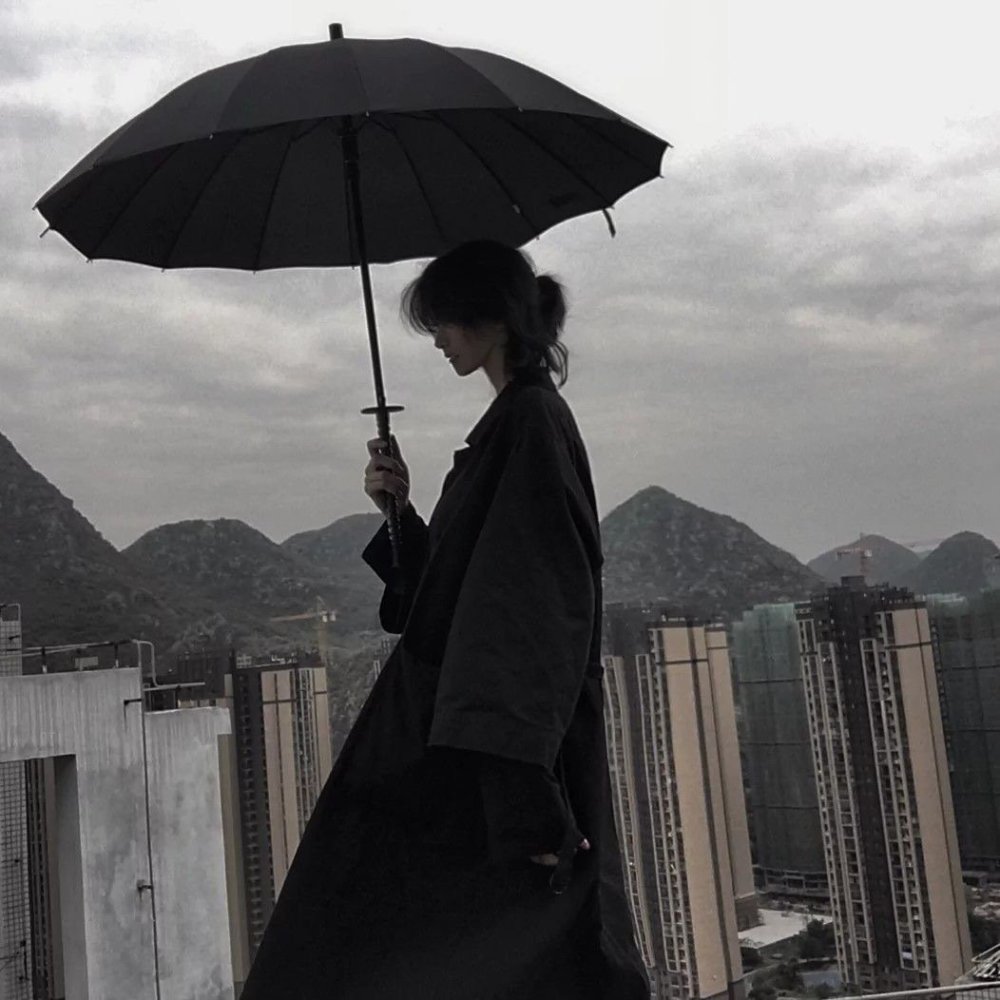 背影女头/"适可而止 也到此为止"