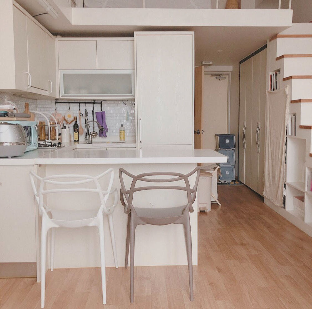 一个人住买套20㎡loft,层高4米5分成两层,日子轻松舒适