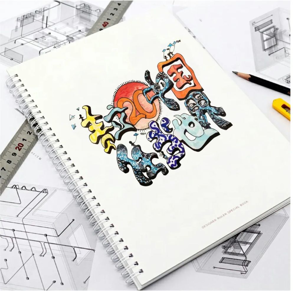 东辰学子手绘校园献礼20周年校庆