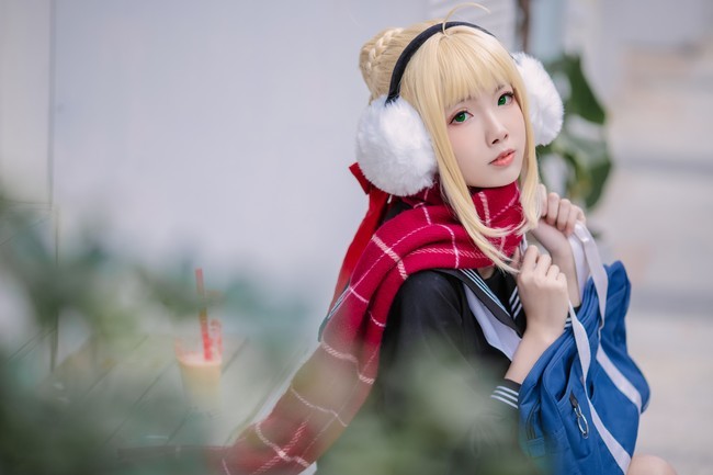 《fate/extella link》cosplay正片图赏:尼禄jk