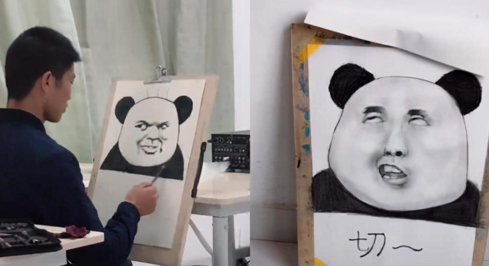 恶搞课本插画人物可能也成为了一些美术生的乐趣