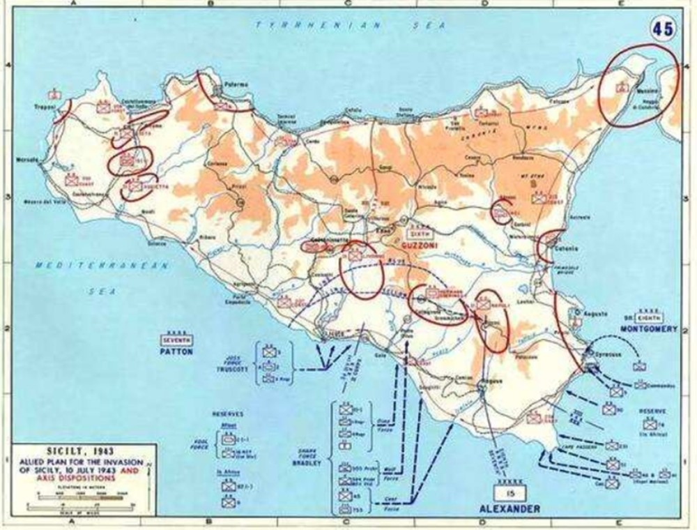 二战中的哈士奇行动盟军失败的空降作战数千伞兵命丧西西里岛