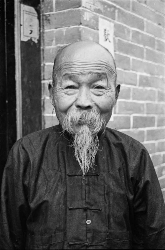 1938年,河南开封的一位犹太裔老人,慈眉善目.