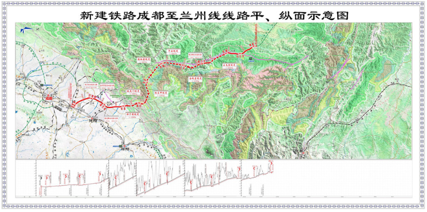 成兰铁路是国家"八纵八横"高速铁路规划网"兰广"通道的重要组成部分