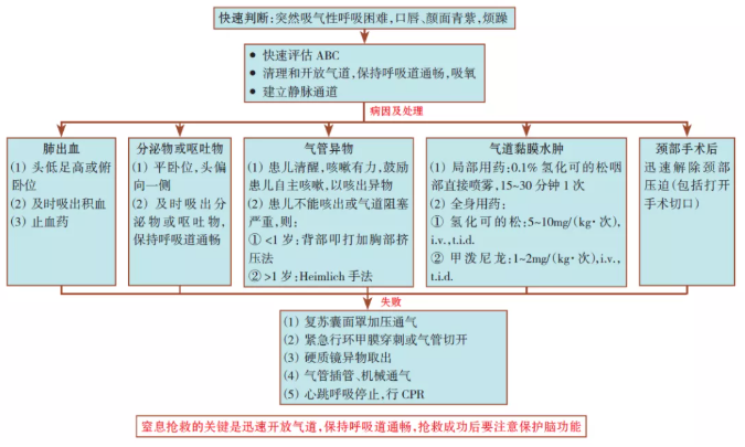 儿科常用急救思维导图 危急值处理!