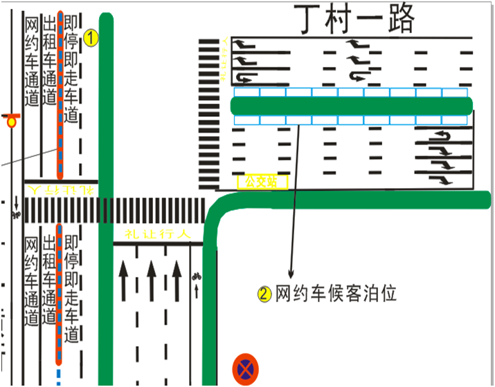 上下客及停车点位,利用交通违法抓拍设备限制车辆长时间停放,使网约