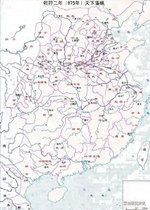 公元900年后地方规划(已完全沦为藩镇割据局面,以昭义镇节度使朱温与