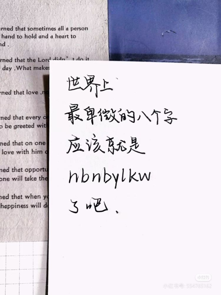 1·世界上最卑微的八个字就是nbnbylkw了吧