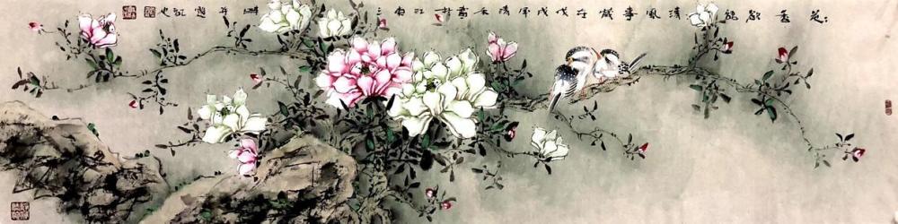 著名画家清禾—师从青年实力派画家阳爱强令人回味无穷的小写意花鸟