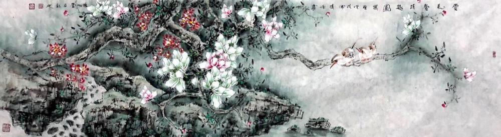 著名画家清禾—师从青年实力派画家阳爱强令人回味无穷的小写意花鸟