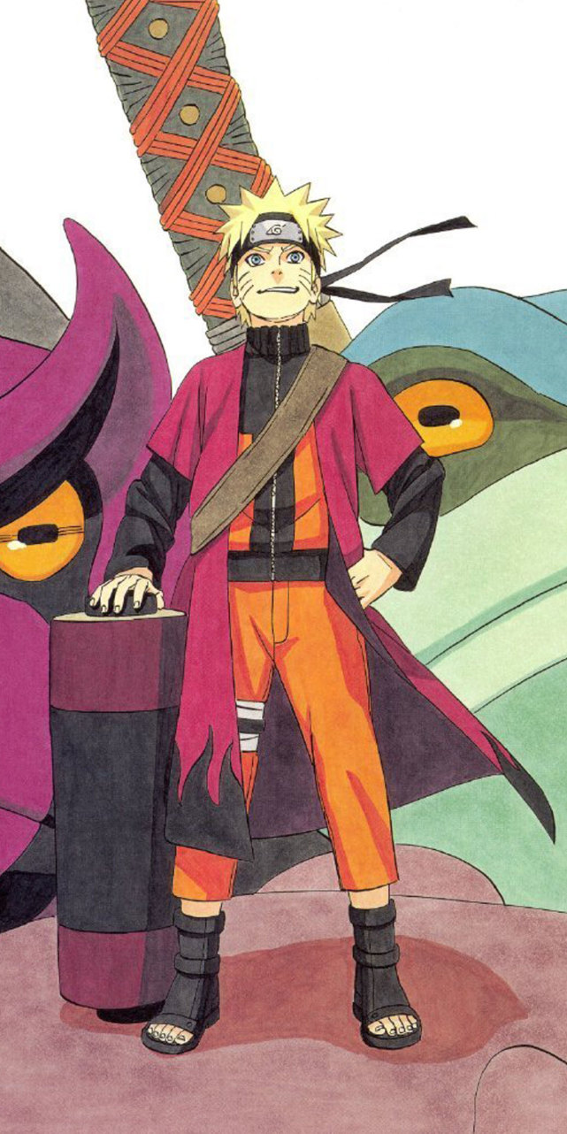 《火影忍者壁纸》漩涡鸣人原画手机壁纸,成为火影的男人