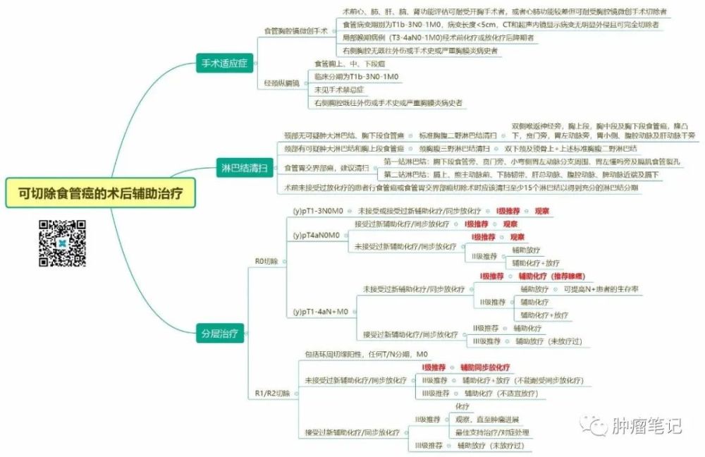 利用思维导图学习食管癌,通俗易懂,效率事半功倍