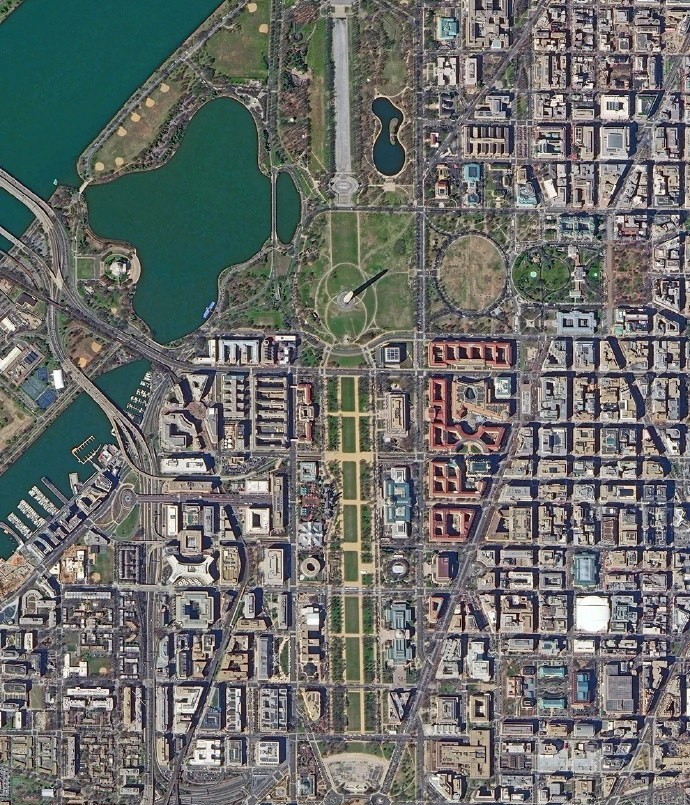 吉林一号卫星出手了华盛顿各大楼清晰可见难怪白宫忌惮东风41