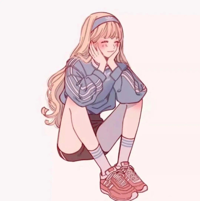 手绘卡通女生头像