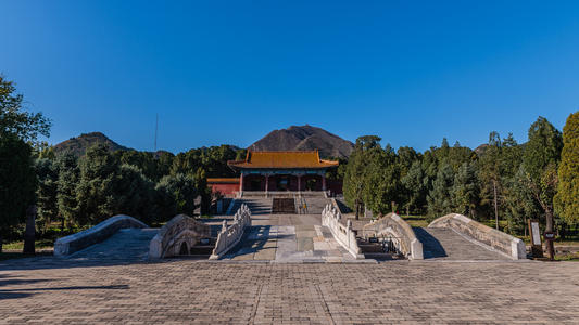 目前十三陵中第一座大规模复原修葺的陵园北京昌平明昭陵