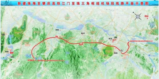 未来它将经江门鹤山,佛山高明,终至珠三角机场站(与广湛铁路合设)