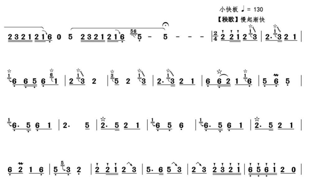 西北风笛子曲谱_笛子曲谱(3)