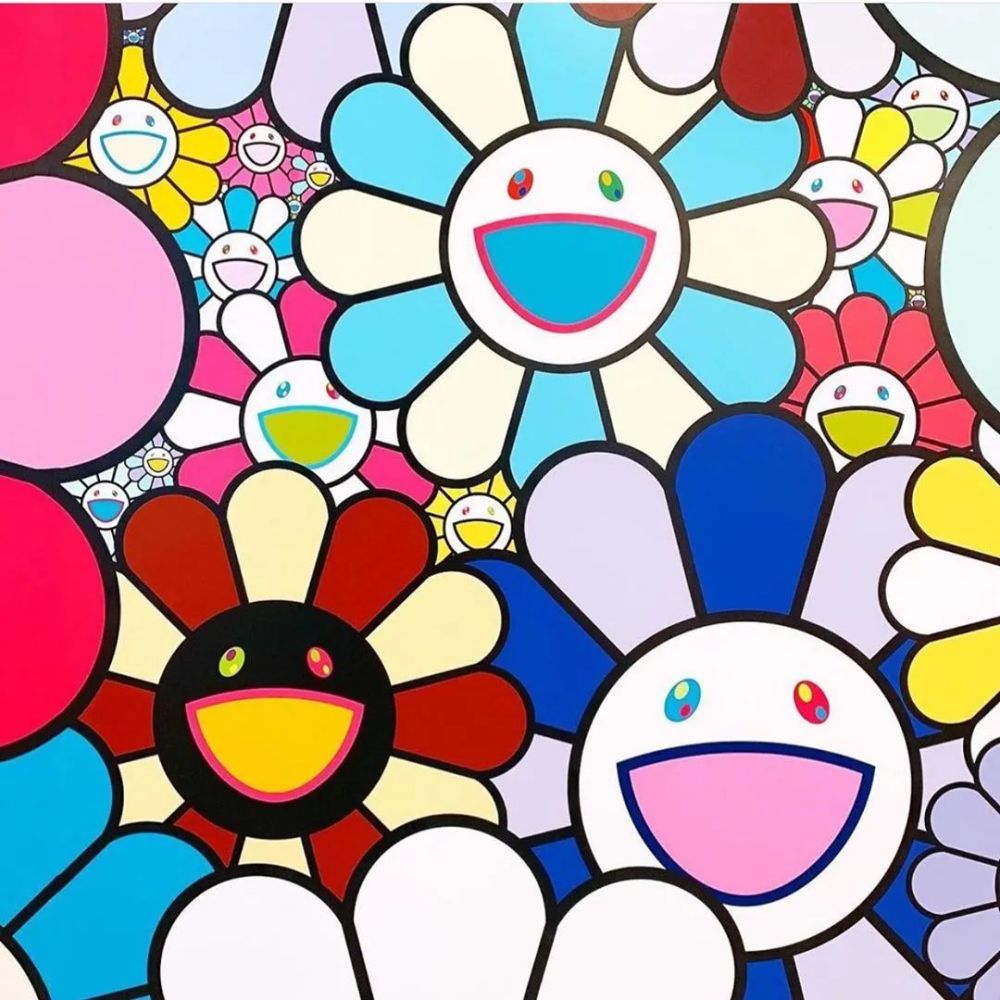 壁纸|让人眼花缭乱的村上隆作品系列