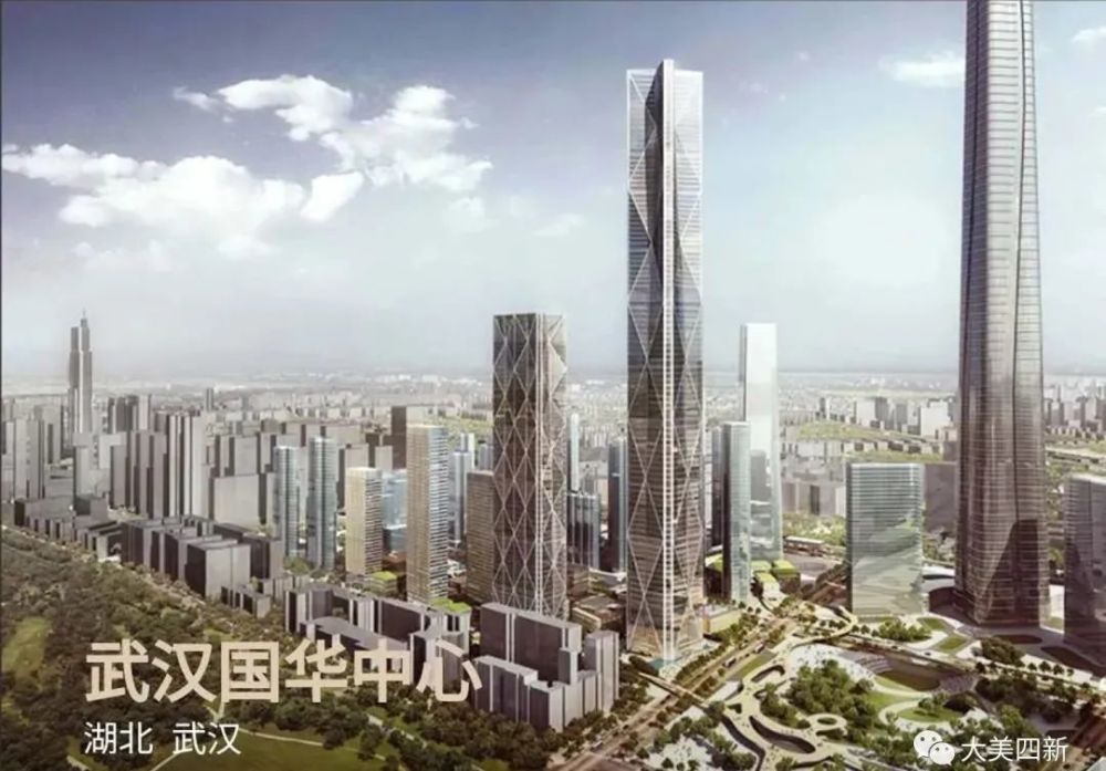 最全的武汉长江主轴左岸建筑群,每一栋都很漂亮,未来长江沿线不得了