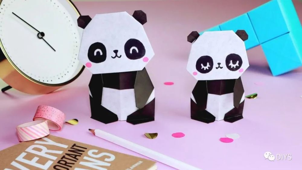 "折纸教程"可爱的小熊猫!