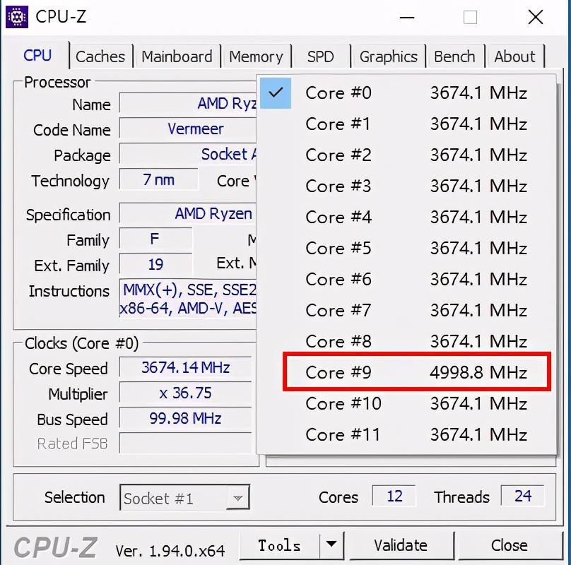 7ghz左右在运行基准测试之前,我们首先查看r9 5900x的工况ryzen 9