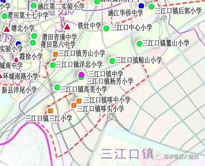 三江口镇位于莆田市涵江区东南部,行政区域面积2383公顷,东北,正东