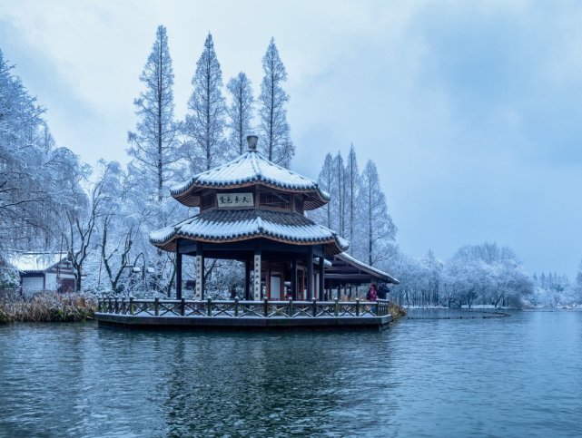 杭州雪景美如诗