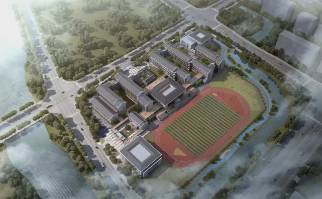 学校位于宁波市鄞州区核心城区,东临广德湖南路,南接泰安西路,西靠百