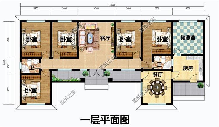 农村自建房一层效果图,这样的房子人人都能建好