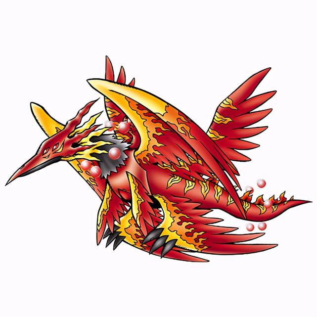 南方灼焰之圣兽"朱雀兽"在《数码宝贝03驯兽师》中也制造出究极体,七