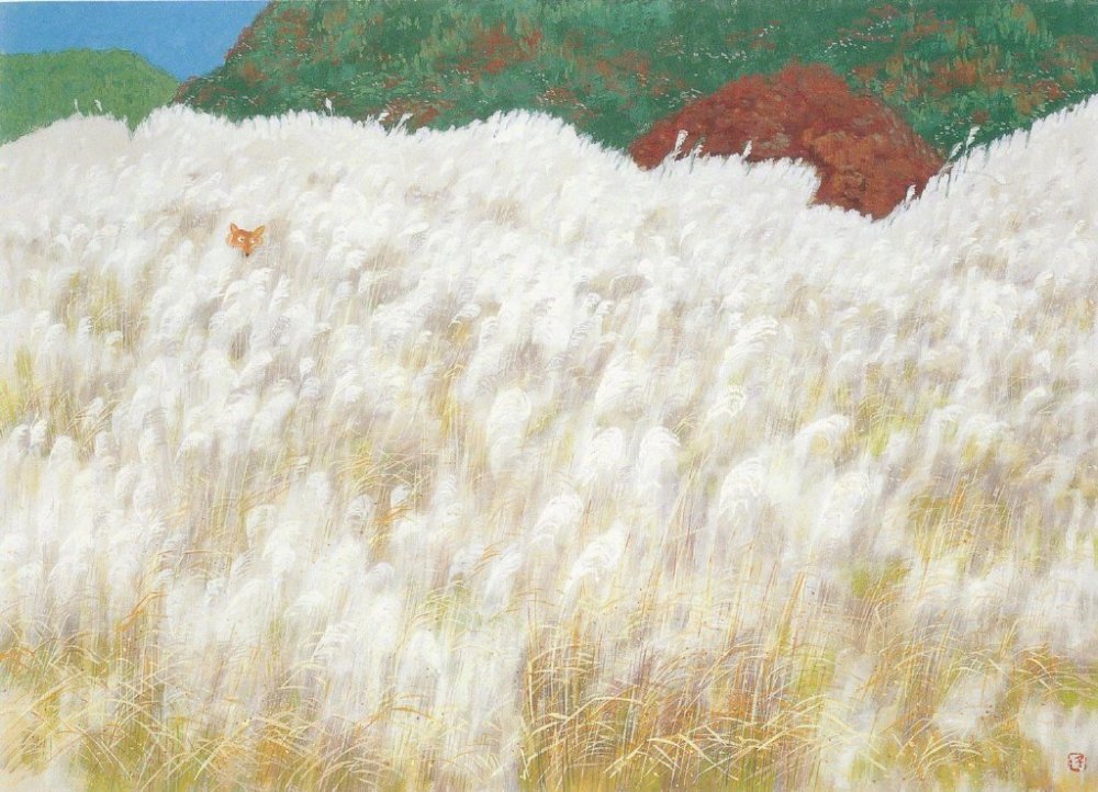 秋色|日本现代风景画大师池田遥邨画作