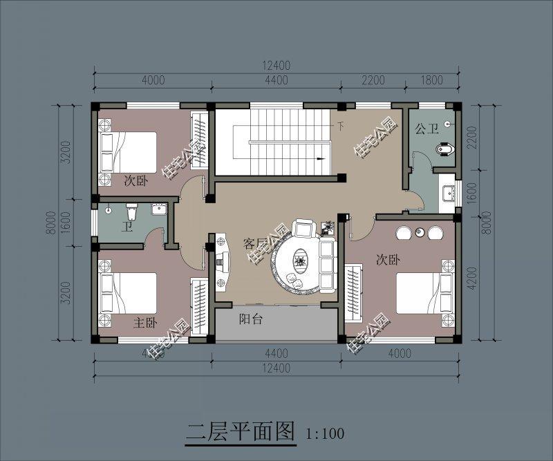 建一栋进深九米宽十三米的二层自建房,如何设计?