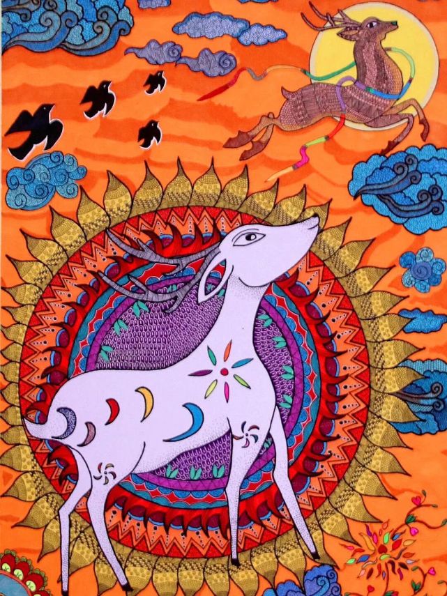 儿童画创意|线描人物/动物装饰画,一起来学习参考吧