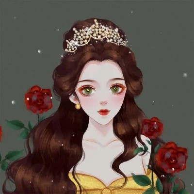 头像迪士尼在逃公主系列手绘女生头像